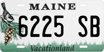 ME license plate 6225SB
