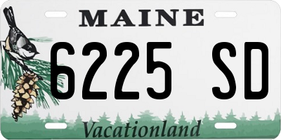 ME license plate 6225SD