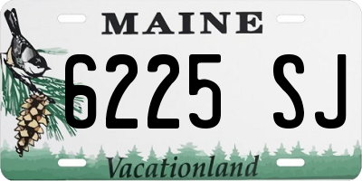 ME license plate 6225SJ