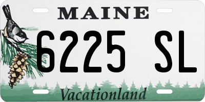 ME license plate 6225SL