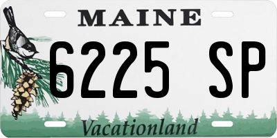 ME license plate 6225SP