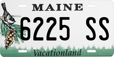 ME license plate 6225SS