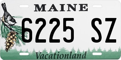ME license plate 6225SZ