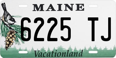 ME license plate 6225TJ
