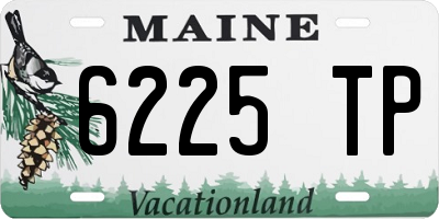 ME license plate 6225TP