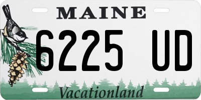 ME license plate 6225UD