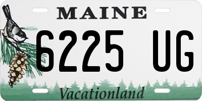 ME license plate 6225UG