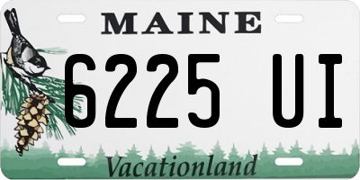 ME license plate 6225UI