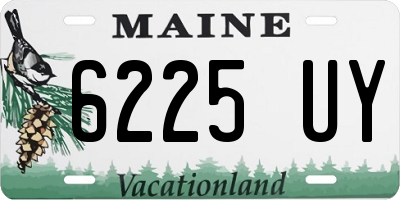 ME license plate 6225UY