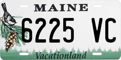 ME license plate 6225VC