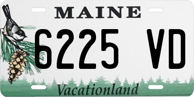 ME license plate 6225VD