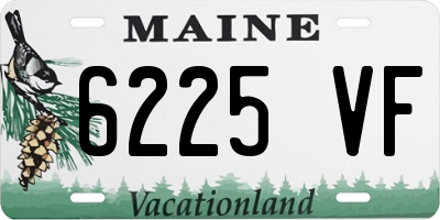 ME license plate 6225VF