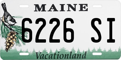 ME license plate 6226SI