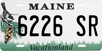 ME license plate 6226SR