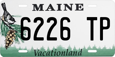 ME license plate 6226TP