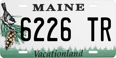ME license plate 6226TR