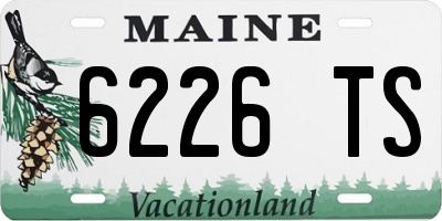 ME license plate 6226TS
