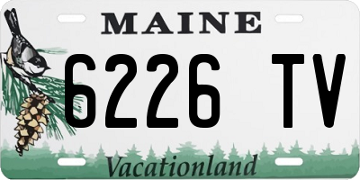 ME license plate 6226TV