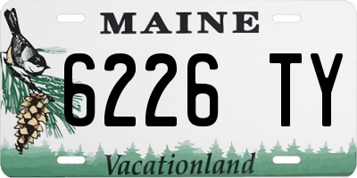 ME license plate 6226TY