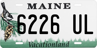 ME license plate 6226UL