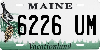 ME license plate 6226UM