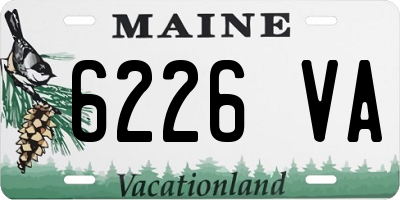 ME license plate 6226VA