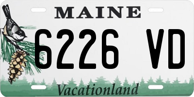 ME license plate 6226VD