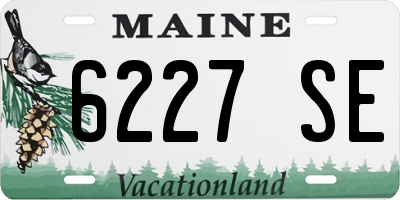 ME license plate 6227SE