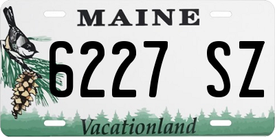ME license plate 6227SZ