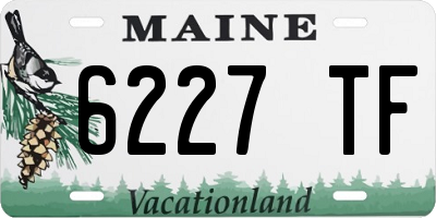 ME license plate 6227TF