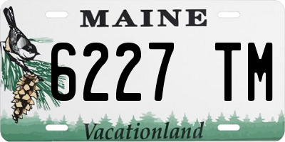 ME license plate 6227TM