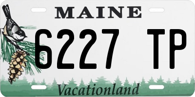 ME license plate 6227TP