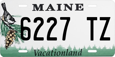 ME license plate 6227TZ