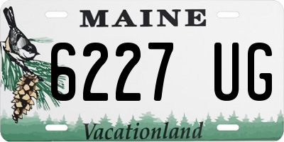 ME license plate 6227UG