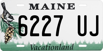 ME license plate 6227UJ