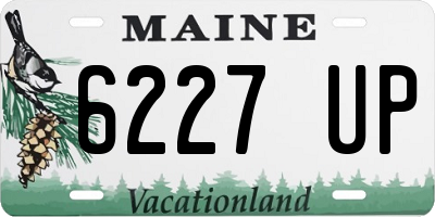 ME license plate 6227UP