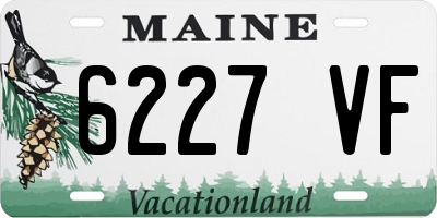ME license plate 6227VF