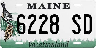 ME license plate 6228SD
