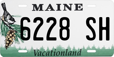 ME license plate 6228SH