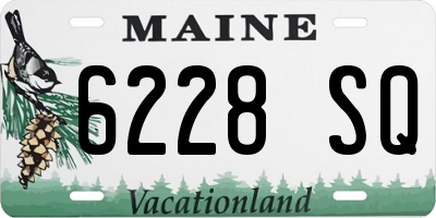 ME license plate 6228SQ