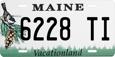 ME license plate 6228TI