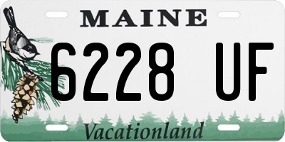 ME license plate 6228UF