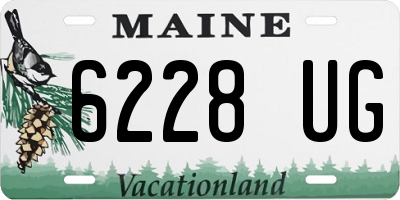 ME license plate 6228UG