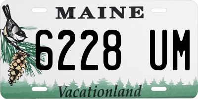 ME license plate 6228UM