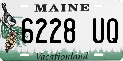 ME license plate 6228UQ