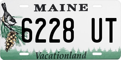 ME license plate 6228UT