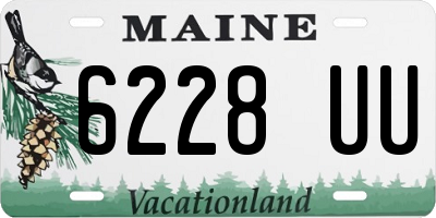 ME license plate 6228UU