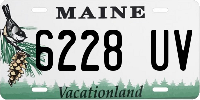 ME license plate 6228UV