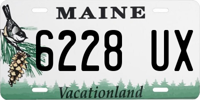 ME license plate 6228UX