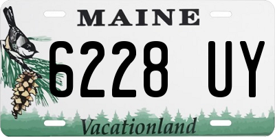 ME license plate 6228UY